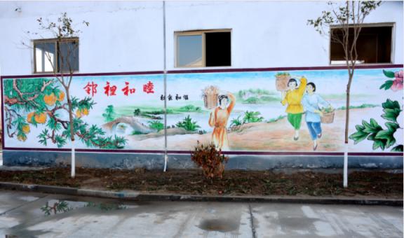 仁寿乡镇文化墙 乡风文明焕发新活力