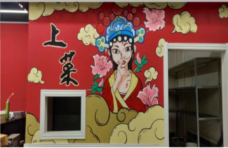 仁寿墙体彩绘的发展和应用
